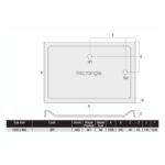 MX Elements Low Profile 1200 x 900mm Shower Tray & 90mm Waste