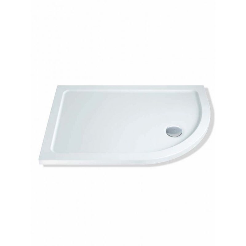 MX Elements 900 x 760mm Offset Quad Right Shower Tray & Waste