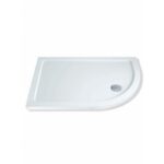 MX Elements 1000 x 800mm Offset Quad Right Shower Tray & Waste