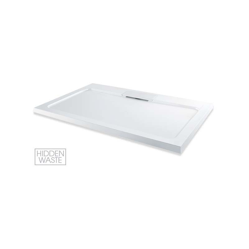 MX Expressions 1200 x 800mm ABS Stone Shower Tray & Waste