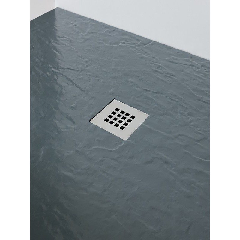 MX Minerals 900 x 900mm Square Shower Tray Ash Grey