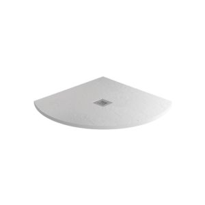 MX Minerals 900 x 900mm Quadrant Shower Tray Ice White
