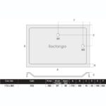 MX Elements Low Profile 1700 x 900mm Shower Tray & 90mm Waste