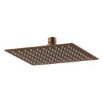 Nuie 200mm Square Brushed Bronze Fixed Shower Head