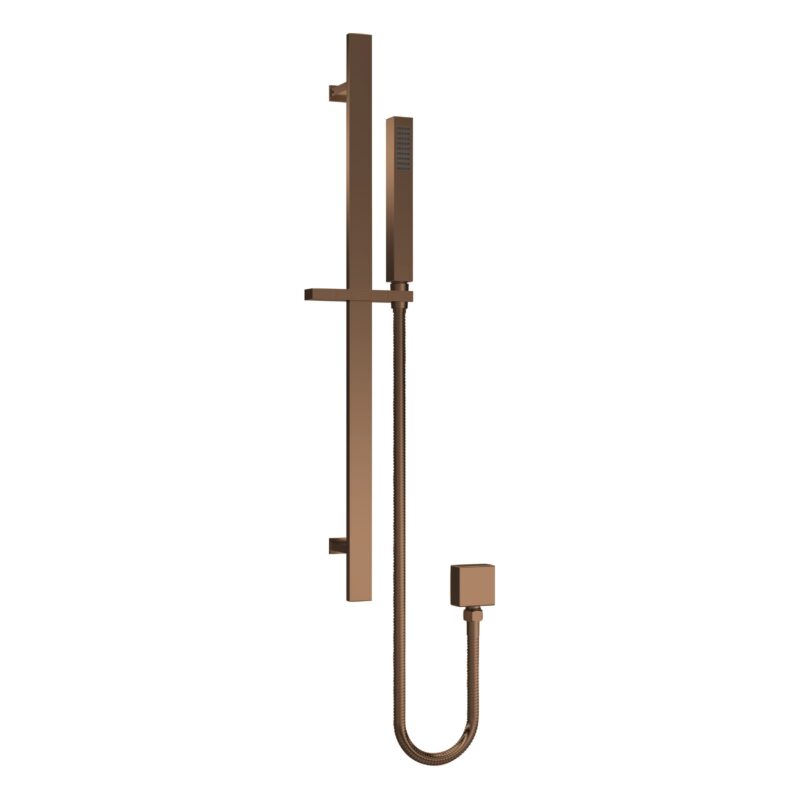 Nuie Windon Brushed Bronze Rectangular Shower Slider Rail Kit Nuie Windon Brushed Bronze Rectangular Shower Slider Rail Kit