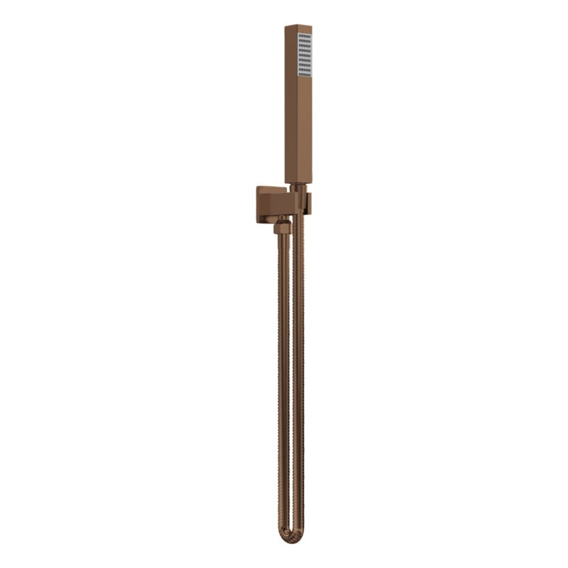 Nuie Brushed Bronze Shower Handset Kit Square