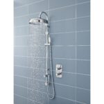 Nuie Chrome Dual Rigid Riser Kit