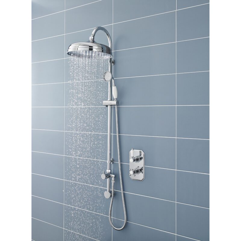 Nuie Chrome Dual Rigid Riser Kit