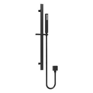 Nuie Windon Matt Black Shower Slide Rail Kit