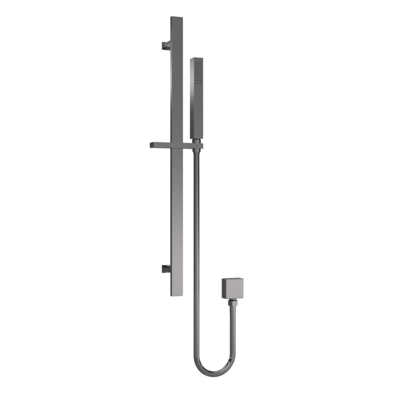 Nuie Windon Brushed Pewter Square Shower Slider Rail Kit Nuie Windon Brushed Pewter Square Shower Slider Rail Kit