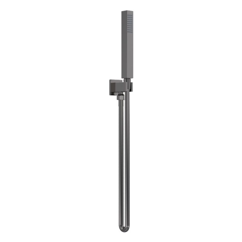 Nuie Brushed Pewter Square Shower Handset Kit