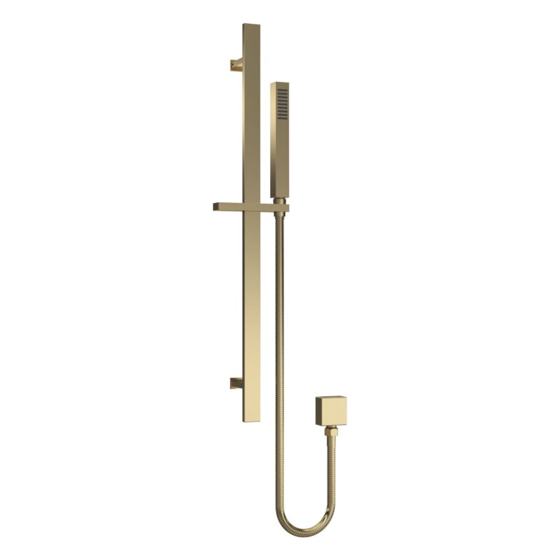 Nuie Windon Brushed Brass Shower Slide Rail Kit Nuie Windon Brushed Brass Shower Slide Rail Kit