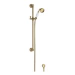 Nuie Traditional Brushed Brass Slider Rail Kit