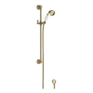 Nuie Traditional Brushed Brass Slider Rail Kit