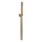 Nuie Brushed Brass Shower Handset Kit Square