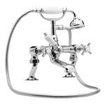 Nuie Alderton Chrome 3/4" Cranked Bath Shower Mixer