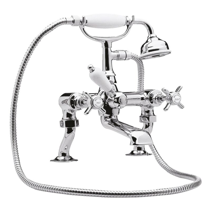 Nuie Alderton Chrome 3/4" Cranked Bath Shower Mixer Nuie Alderton Chrome 3/4" Cranked Bath Shower Mixer