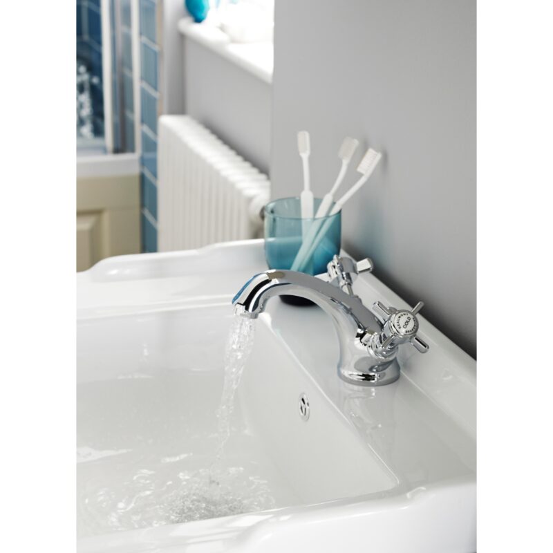 Nuie Alderton Chrome Mono Basin Mixer with Pop Up Waste