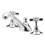 Nuie Alderton 3 Hole Basin Mixer with Pop Up Waste