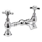 Nuie Alderton Chrome 2 Hole Basin Mixer Tap