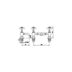 Nuie Alderton Chrome 2 Hole Basin Mixer Tap