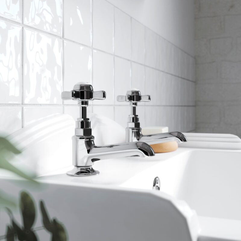 Nuie Alderton Chrome Basin Taps