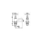 Nuie Alderton Chrome Basin Taps
