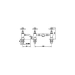 Nuie Alderton Brushed Brass 2 Hole Basin Mixer Tap