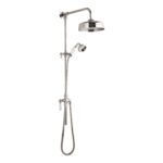 Nuie Victorian Chrome Exposed Shower Valve & Rigid Riser Kit
