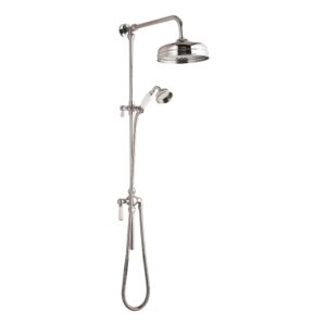 Nuie Victorian Chrome Exposed Shower Valve & Rigid Riser Kit