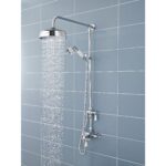 Nuie Victorian Chrome Exposed Shower Valve & Rigid Riser Kit