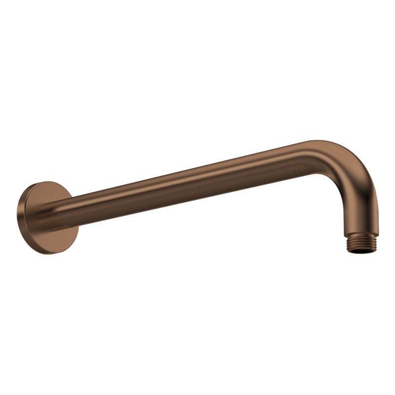 Nuie Brushed Bronze Round Wall Shower Arm Nuie Brushed Bronze Round Wall Shower Arm