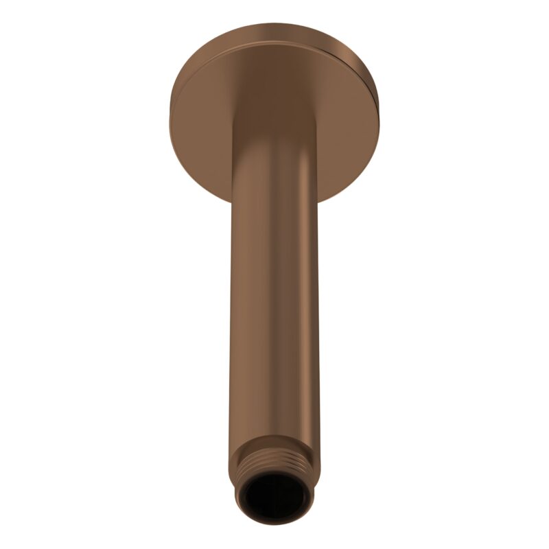 Nuie 160mm Round Brushed Bronze Ceiling Shower Arm Nuie 160mm Round Brushed Bronze Ceiling Shower Arm