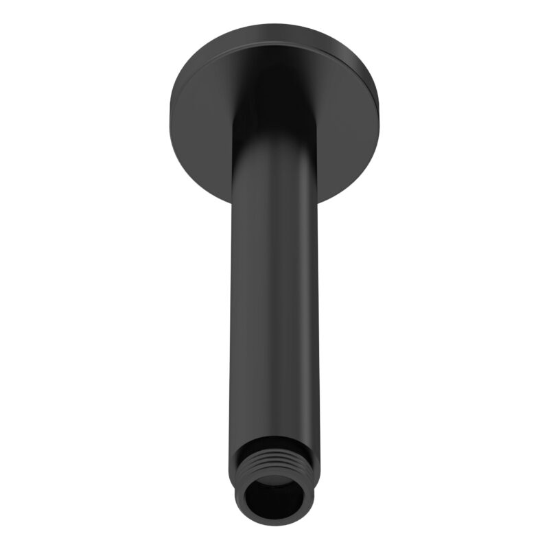 Nuie Matt Black Ceiling Shower Arm 160mm Nuie Matt Black Ceiling Shower Arm 160mm