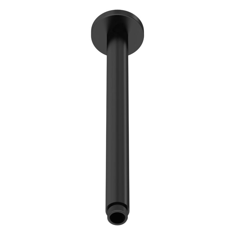 Nuie Matt Black Ceiling Shower Arm 310mm Nuie Matt Black Ceiling Shower Arm 310mm