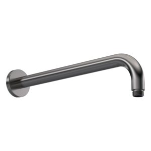 Nuie Round Brushed Pewter Wall Shower Arm