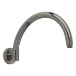 Nuie Brushed Pewter Curved Wall Shower Arm