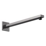 Nuie Brushed Pewter Rectangular Shower Arm