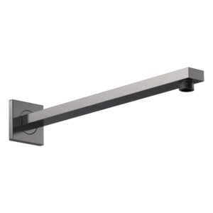 Nuie Brushed Pewter Rectangular Shower Arm