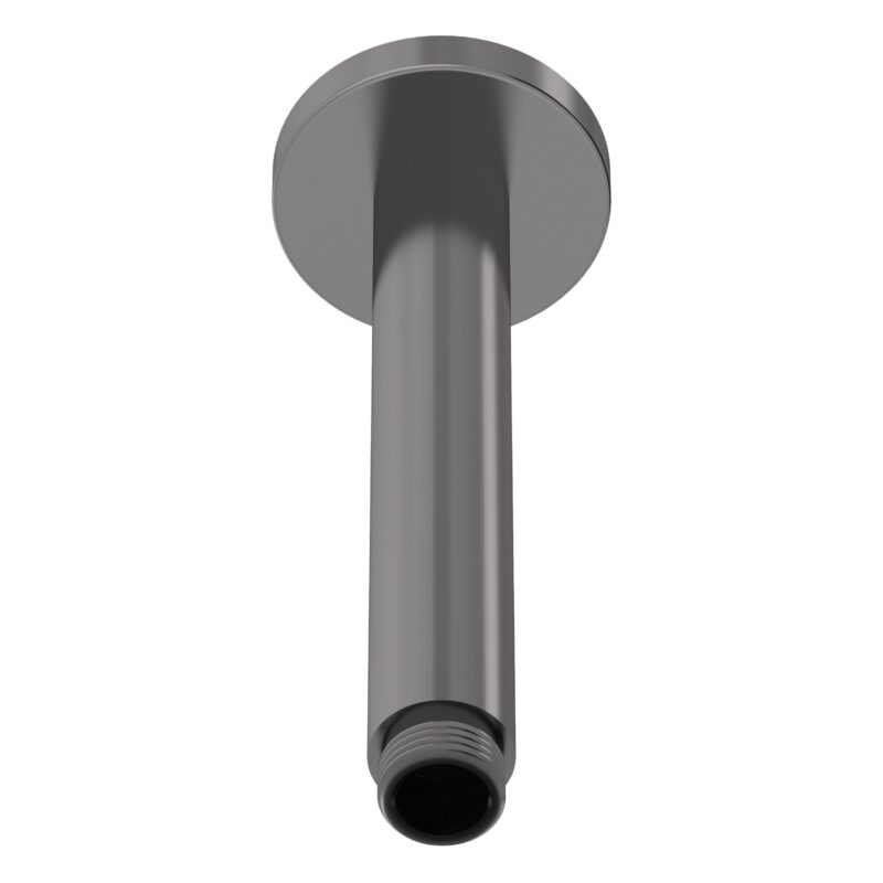 Nuie 160mm Round Brushed Pewter Ceiling Shower Arm Nuie 160mm Round Brushed Pewter Ceiling Shower Arm