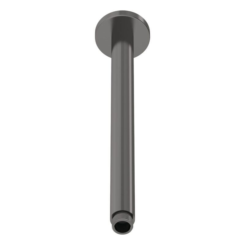 Nuie 310mm Round Brushed Pewter Ceiling Shower Arm Nuie 310mm Round Brushed Pewter Ceiling Shower Arm