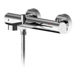Nuie Arvan Chrome Wall Mounted Bath Shower Mixer