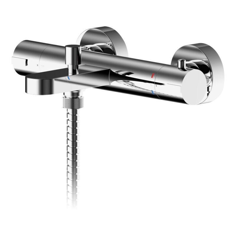 Nuie Arvan Chrome Wall Mounted Bath Shower Mixer Nuie Arvan Chrome Wall Mounted Bath Shower Mixer