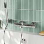 Nuie Arvan Chrome Wall Mounted Bath Shower Mixer