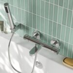 Nuie Arvan Chrome Wall Mounted Bath Shower Mixer