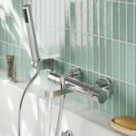 Nuie Arvan Chrome Wall Mounted Bath Shower Mixer
