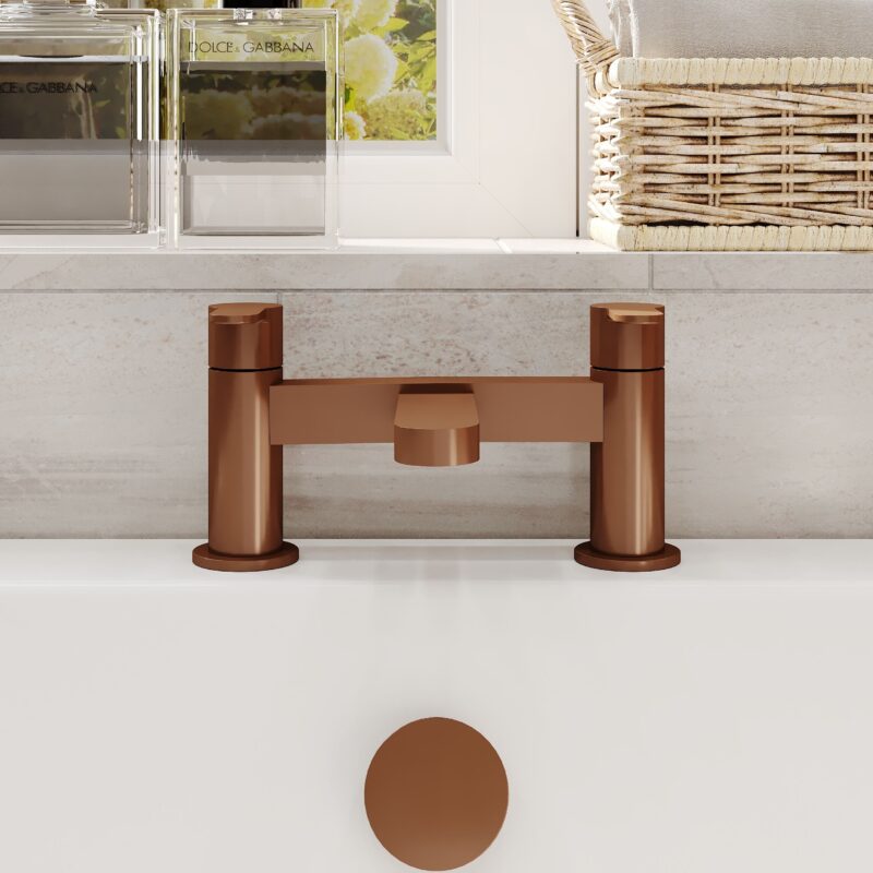 Nuie Arvan Brushed Bronze Bath Filler