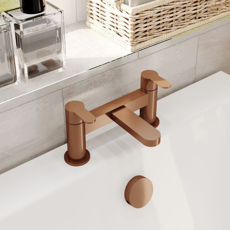 Nuie Arvan Brushed Bronze Bath Filler