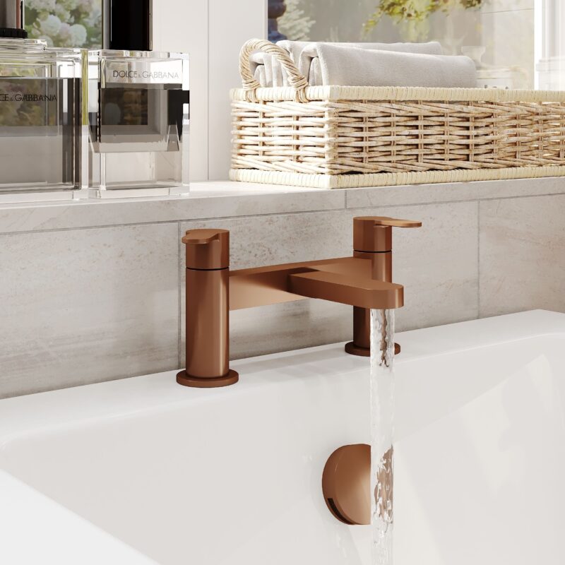 Nuie Arvan Brushed Bronze Bath Filler