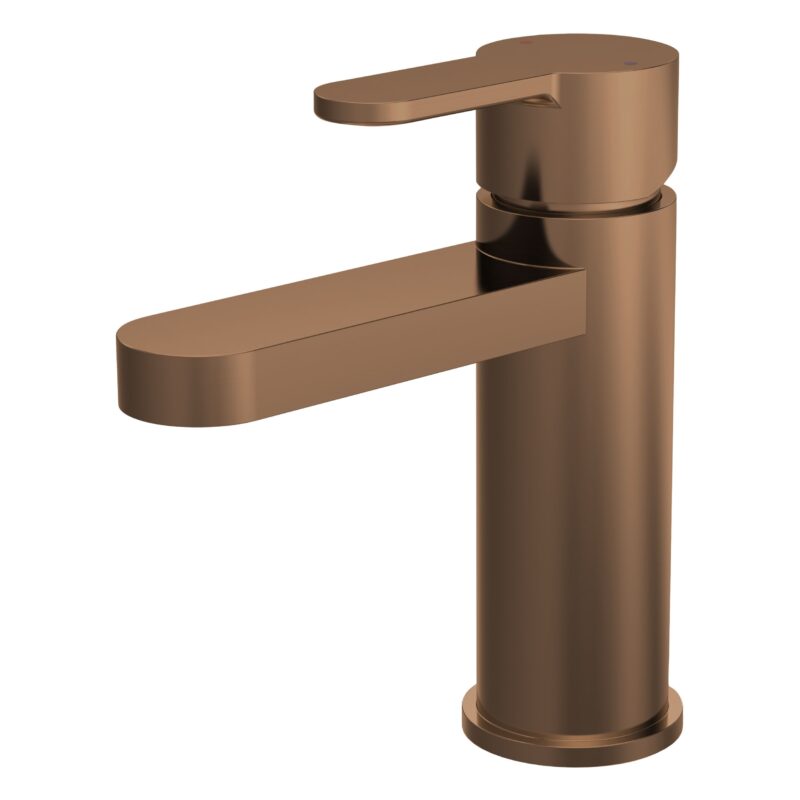 Nuie Arvan Brushed Bronze Mono Basin Mixer with Push Button Waste Nuie Arvan Brushed Bronze Mono Basin Mixer with Push Button Waste